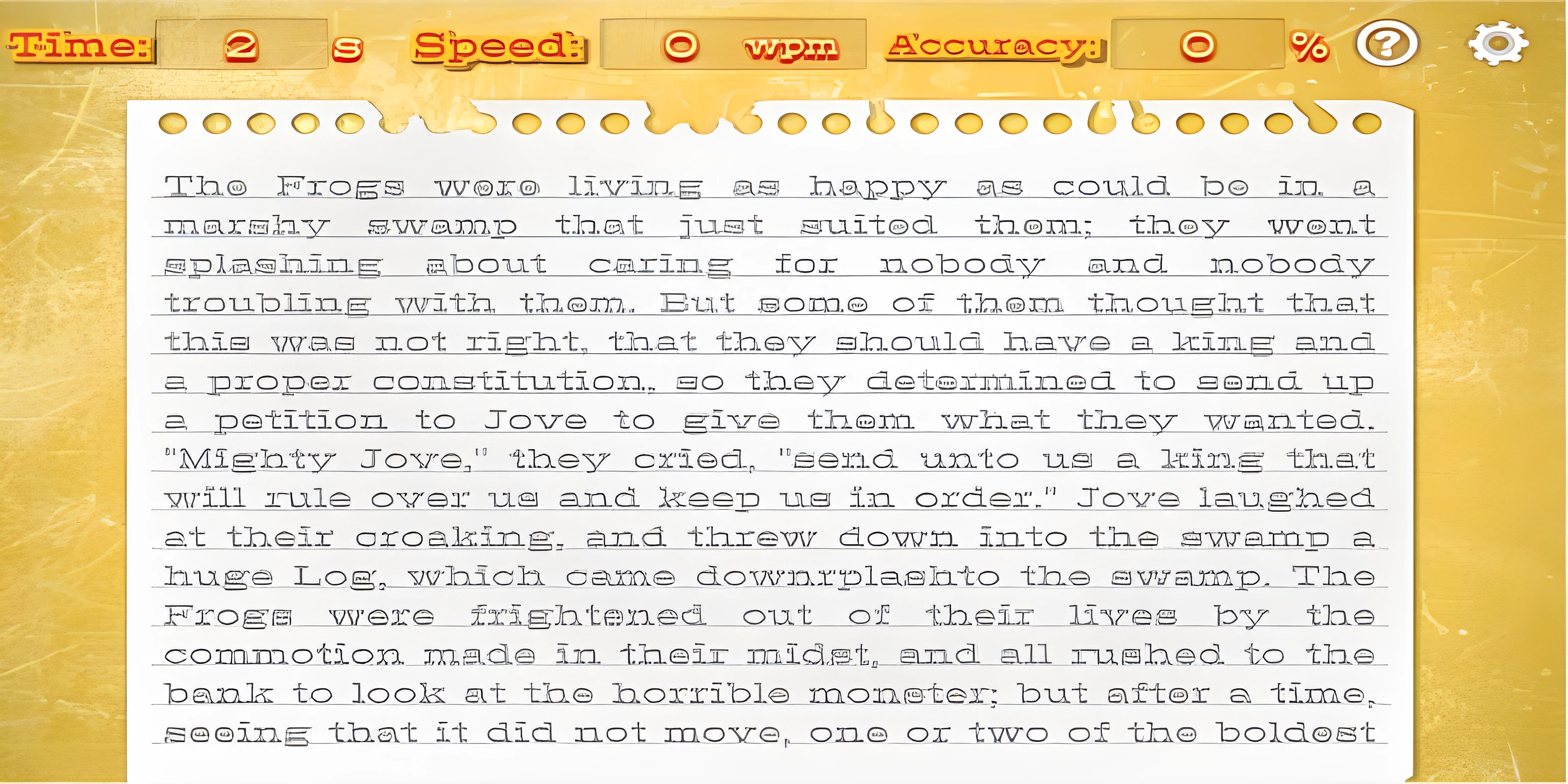 Type Speed Test - Typing Game