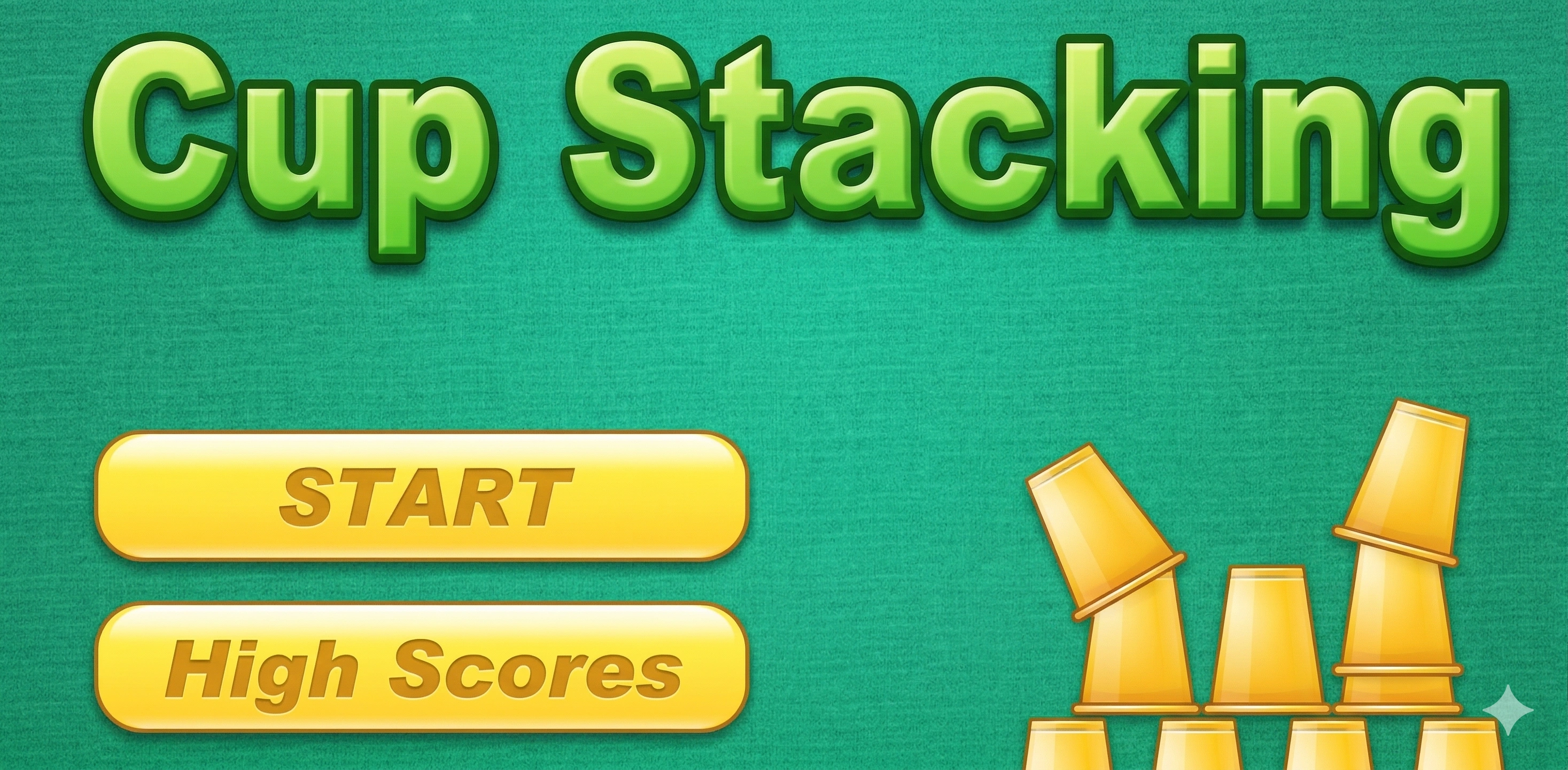 Cup Stacking - Typing Game